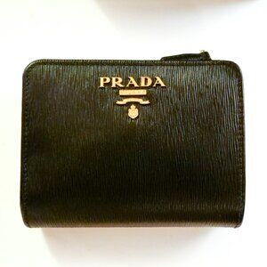 Prada Black Saffiano Leather Wallet